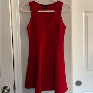 F21 red skater sleeveless dress NWOT size Small